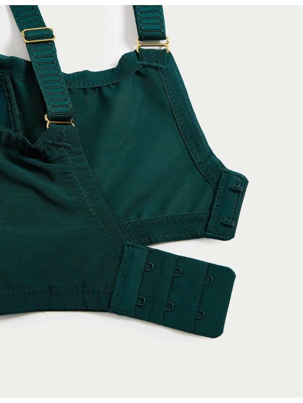 Marks & Spencer Čipková podprsenka bez kostíc, so zmenšujúcim efektom a technológiou Flexifit™ Marks & Spencer zelená