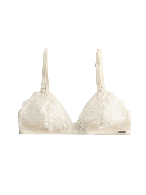 Marks & Spencer Braleta bez kostíc s výšivkou Monaco (A-E) Marks & Spencer smotanová