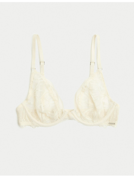 Marks & Spencer Podprsenka s kosticami a výšivkou Monaco (A-E) Marks & Spencer smotanová