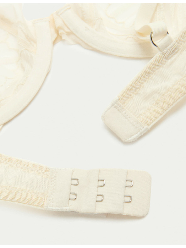 Marks & Spencer Podprsenka s kosticami a výšivkou Monaco (A-E) Marks & Spencer smotanová