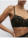 Marks & Spencer Dlhá balkónová podprsenka LaceWear s kosticami Marks & Spencer čierna