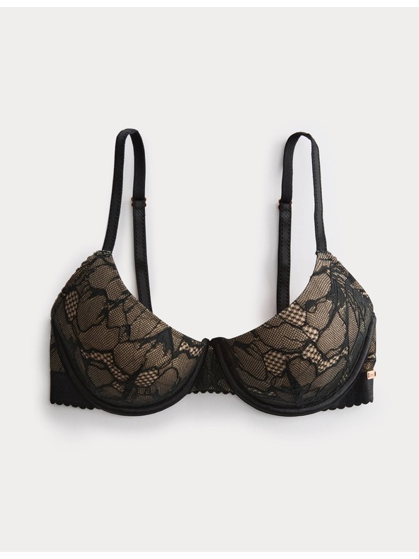 Marks & Spencer Podprsenka LaceWear s kosticami a polokošieľkami (A-E) Marks & Spencer čierna