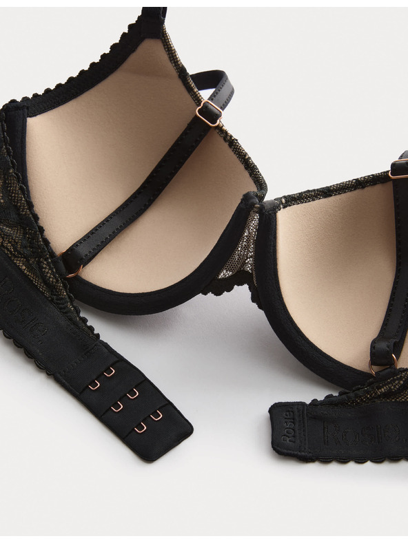 Marks & Spencer Podprsenka LaceWear s kosticami a polokošieľkami (A-E) Marks & Spencer čierna