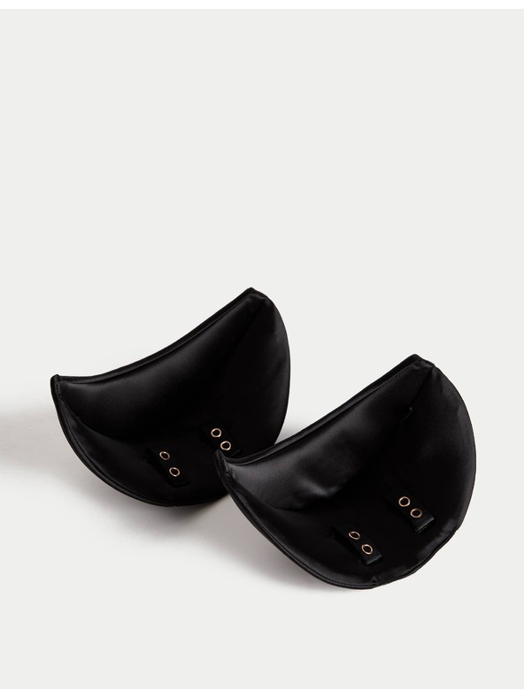 Marks & Spencer Saténové ramenné vložky Marks & Spencer čierna