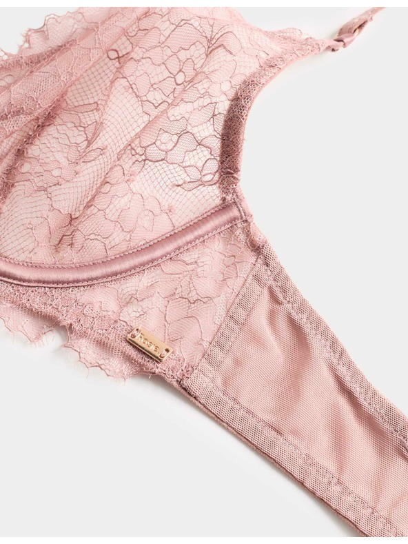 Marks & Spencer Čipkovaná podprsenka s kosticami Forget Me Not (A-E) Marks & Spencer hnedá