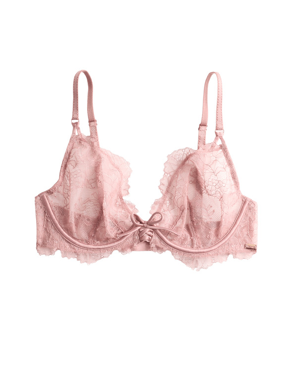 Marks & Spencer Čipkovaná podprsenka s kosticami Forget Me Not (A-E) Marks & Spencer hnedá