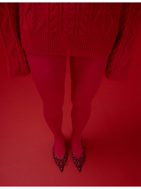 Marks & Spencer Nepriehľadné pančuchové nohavice, 60 DEN Marks & Spencer červená