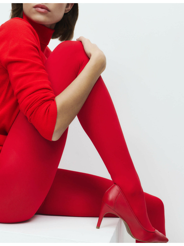 Marks & Spencer Nepriehľadné pančuchové nohavice, 60 DEN Marks & Spencer červená