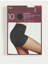Marks & Spencer Priehľadné pančuchy Flexifit™, mierne spevňujúce, 10 DEN, 2 ks v balení Marks & Spencer čierna