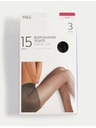 Marks & Spencer Balenie 3 párov tvarujúcich pančúch, 15 DEN Marks & Spencer čierna