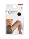 Marks & Spencer Balenie 3 párov tvarujúcich pančúch, 15 DEN Marks & Spencer čierna