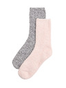 Marks & Spencer Balenie 2 párov pohodlných členkových ponožiek Marks & Spencer ružová