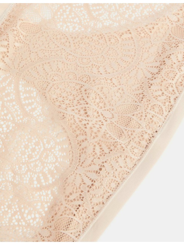 Marks & Spencer Bikiny nohavičky Body Soft™ s krajkou, sada 3 ks Marks & Spencer béžová