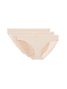 Marks & Spencer Bikiny nohavičky Body Soft™ s krajkou, sada 3 ks Marks & Spencer béžová