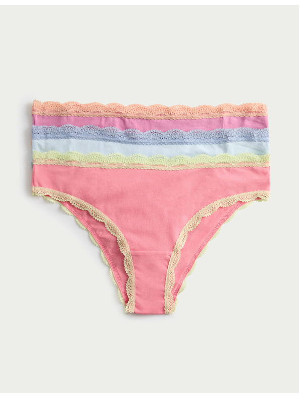 Marks & Spencer Brazílske nohavičky s vysokým podielom bavlny, 3 ks Marks & Spencer modrá