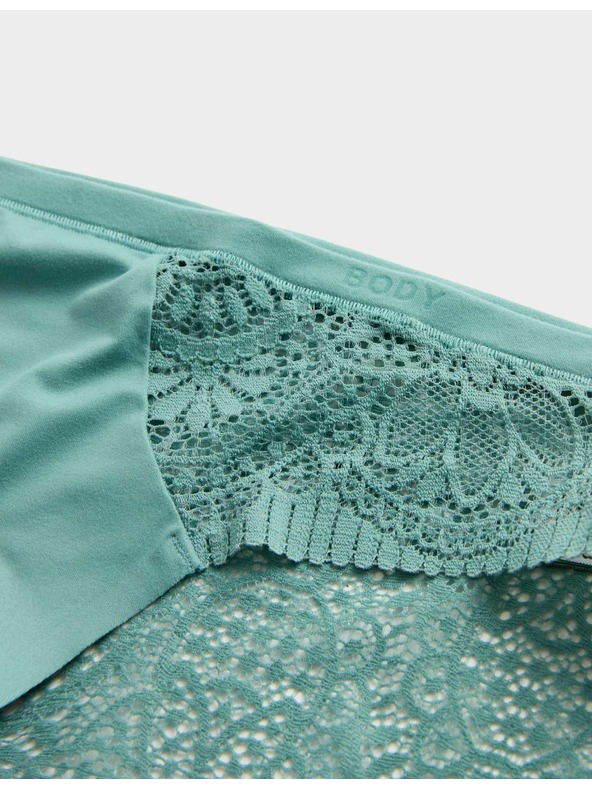 Marks & Spencer Vysoko strihované nohavičky Body Soft™, sada 3 ks Marks & Spencer zelená