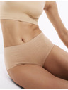 Marks & Spencer Šortkové nohavičky s vysokým pásom bez viditeľných lemov Cool Comfort, 3 ks Marks & Spencer béžová