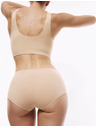 Marks & Spencer Šortkové nohavičky s vysokým pásom bez viditeľných lemov Cool Comfort, 3 ks Marks & Spencer béžová