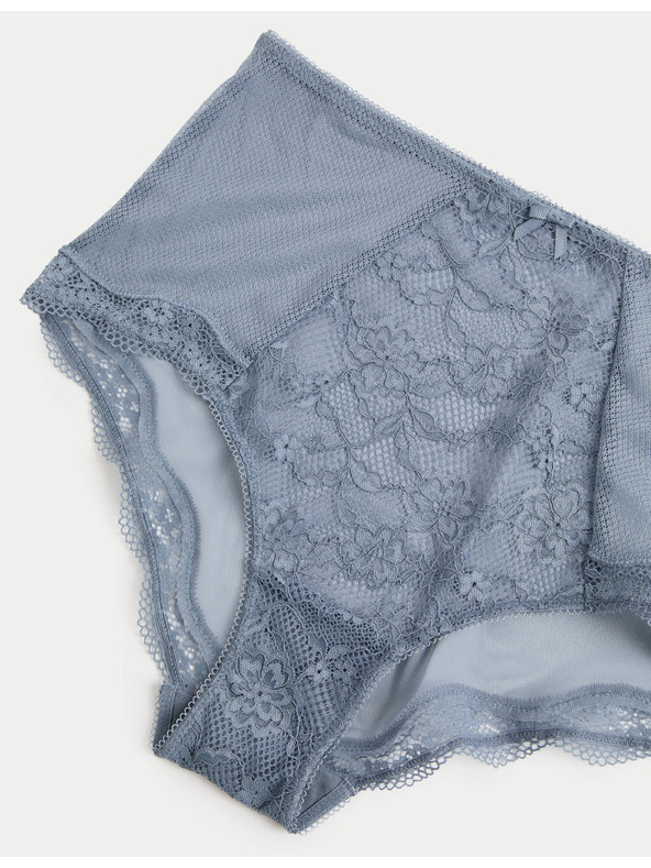 Marks & Spencer Čipkované šortky s vysokým pásom Jasmine, 3 ks Marks & Spencer modrá