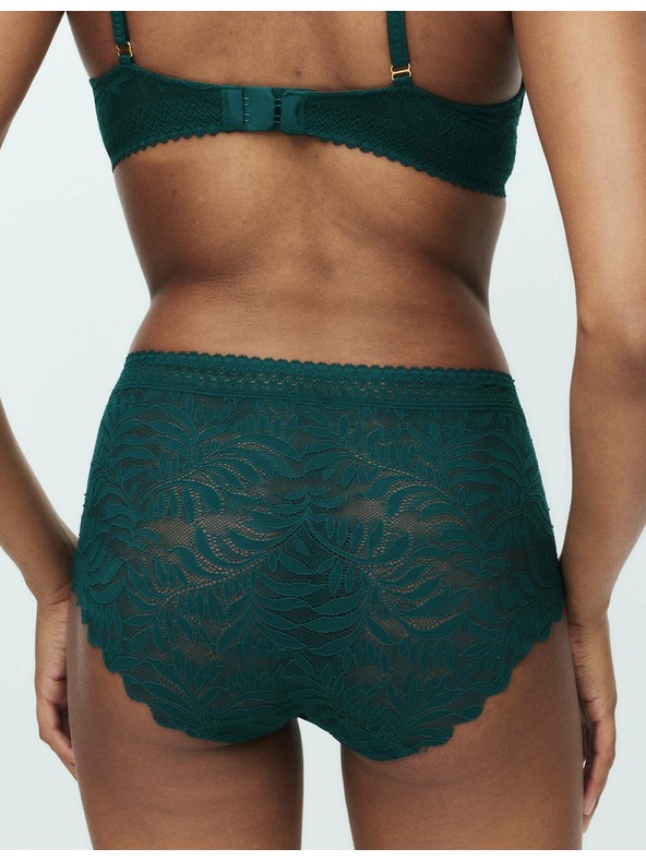 Marks & Spencer Vysoko strihované šortkové nohavičky s technológiou Flexifit™, 3 ks v balení Marks & Spencer zelená