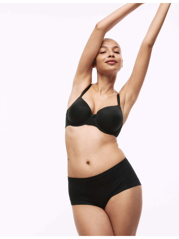 Marks & Spencer Šortky s vysokým pásom a technológiou Flexifit™, 3 ks v balení Marks & Spencer čierna