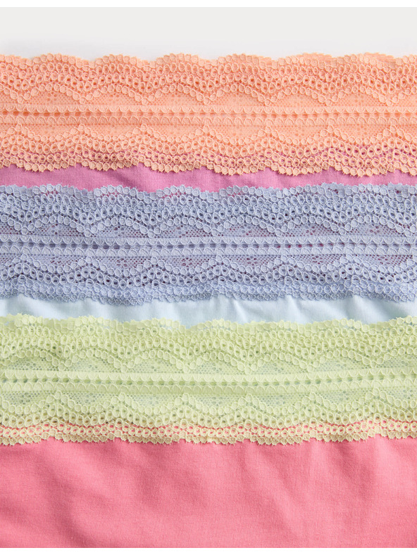 Marks & Spencer Šortky s vysokým pásom a vysokým podielom bavlny, 3 ks Marks & Spencer modrá