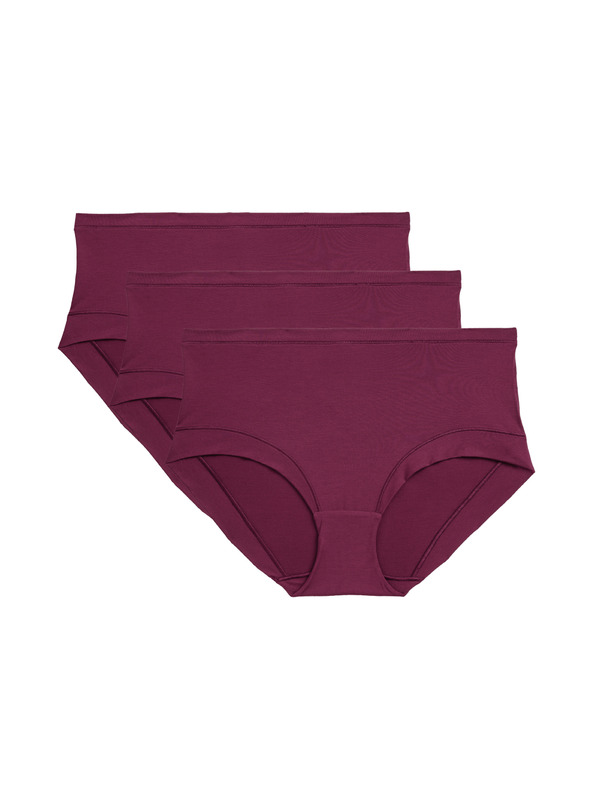 Marks & Spencer Šortky s vysokým pásom a technológiou Flexifit™, 3 ks v balení Marks & Spencer ružová