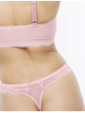 Marks & Spencer Čipkované tangá Jasmine, 3 ks Marks & Spencer ružová