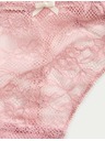 Marks & Spencer Čipkované tangá Jasmine, 3 ks Marks & Spencer ružová