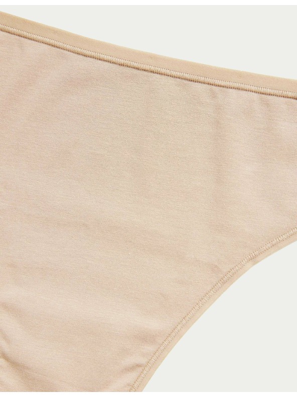 Marks & Spencer Brazílske nohavičky z modalu, bez viditeľných lemov, 5 ks v balení Marks & Spencer béžová