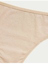 Marks & Spencer Brazílske nohavičky z modalu, bez viditeľných lemov, 5 ks v balení Marks & Spencer béžová
