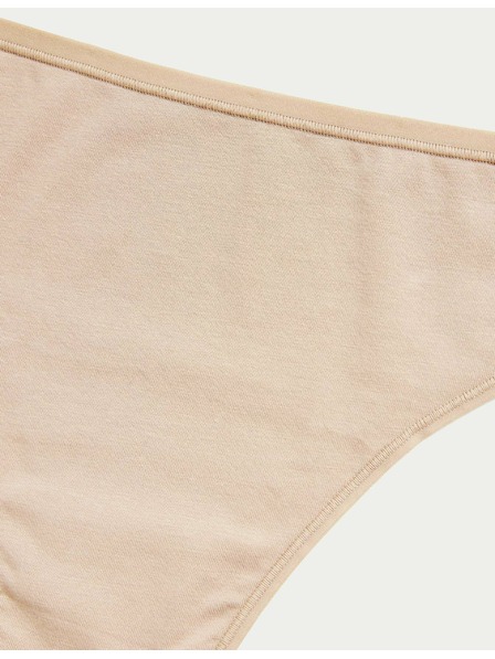 Marks & Spencer Brazílske nohavičky z modalu, bez viditeľných lemov, 5 ks v balení Marks & Spencer béžová