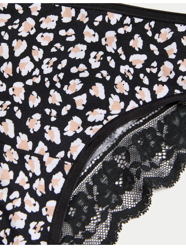 Marks & Spencer Brazílske nohavičky s potlačou a vysokým podielom bavlny Marks & Spencer biela