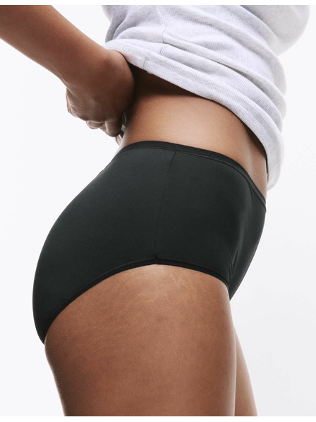 Marks & Spencer Šortkové nohavičky s vysokým pásom, z mikrovlákna, bez viditeľných lemov, 5 ks Marks & Spencer čierna