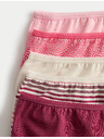 Marks & Spencer Šortkové nohavičky s vysokým pásom s potlačou, z bavlny Lycra™, 5 ks Marks & Spencer ružová