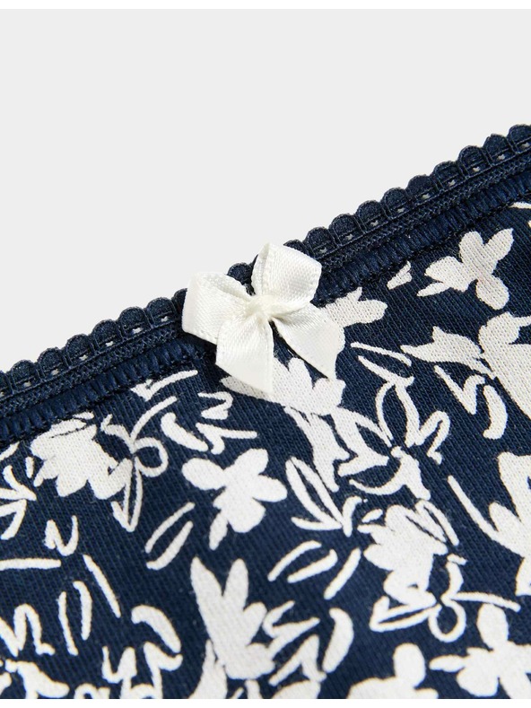 Marks & Spencer Šortkové nohavičky s nízkym pásom s potlačou, z bavlny Lycra™, 5 ks Marks & Spencer šedá