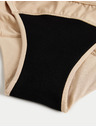 Marks & Spencer Vysoko savé menštruačné bikiny nohavičky, 3 ks Marks & Spencer béžová