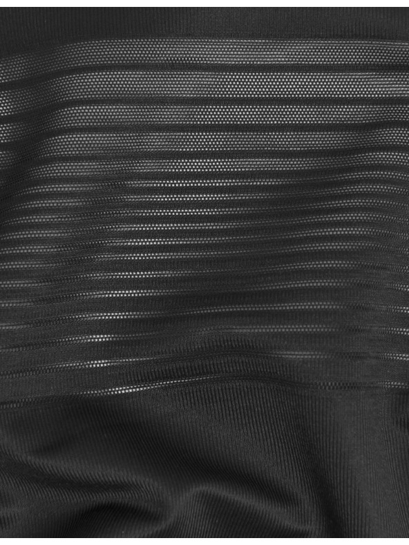 Marks & Spencer Priesvitné pruhované spevňujúce body Wear Your Own Bra Body Marks & Spencer čierna