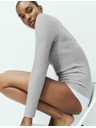 Marks & Spencer Termo top s výstrihom ku krku, s technológiou Heatgen™, stredná hrejivosť Marks & Spencer sivá
