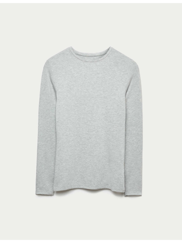 Marks & Spencer Termo top s výstrihom ku krku, s technológiou Heatgen™, stredná hrejivosť Marks & Spencer sivá