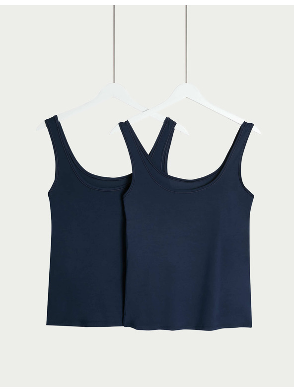 Marks & Spencer 2 tielka Flexifit™ s vysokým podielom modalu Marks & Spencer námorníckej modrej