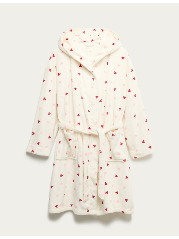 Marks & Spencer Trblietavý župan s potlačou Marks & Spencer smotanová