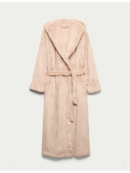 Marks & Spencer Flísový župan s kapucou Marks & Spencer béžová