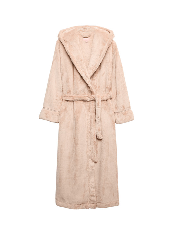 Marks & Spencer Flísový župan s kapucou Marks & Spencer béžová