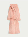 Marks & Spencer Flísový župan s kapucou Marks & Spencer ružová