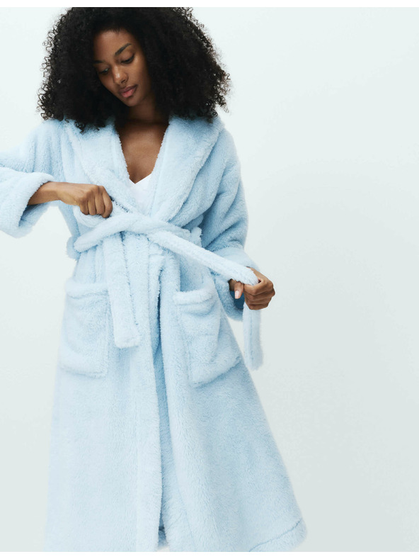 Marks & Spencer Župan s kapucňou Marks & Spencer modrý