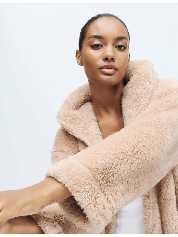 Marks & Spencer Župan s kapucňou Marks & Spencer smotanový