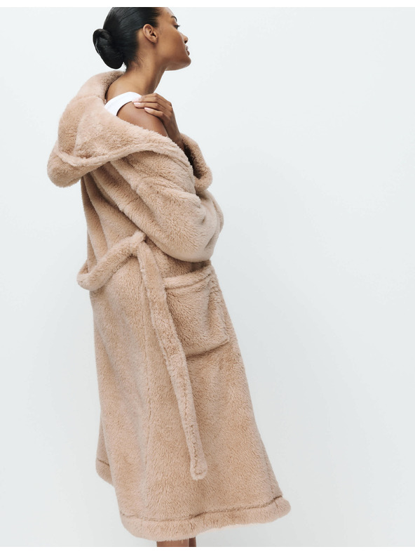 Marks & Spencer Župan s kapucňou Marks & Spencer smotanový