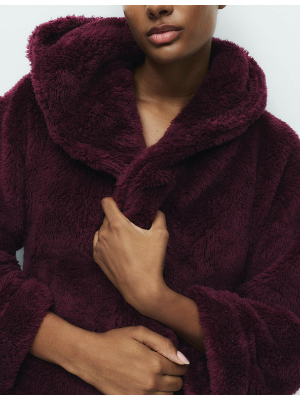 Marks & Spencer Župan s kapucňou Marks & Spencer červený