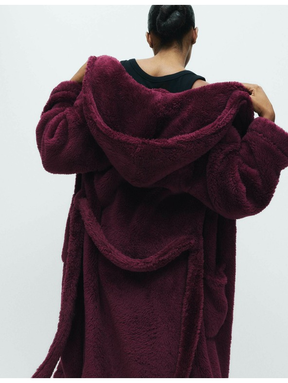 Marks & Spencer Župan s kapucňou Marks & Spencer červený